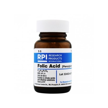 Rpi Folic Acid, 5 G F10560-5.0